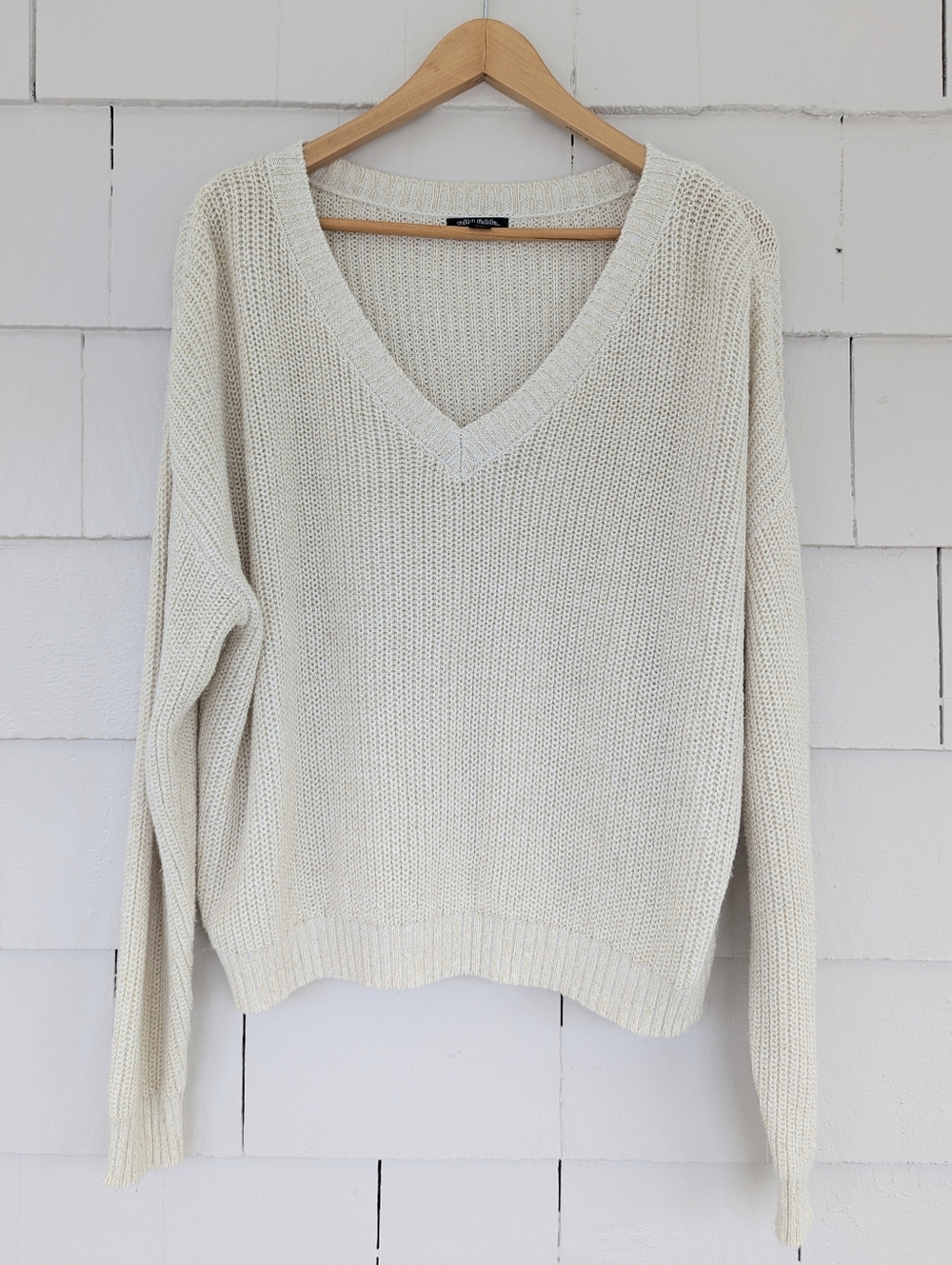 Wild Fable Gold Shimmer Sweater Size XL